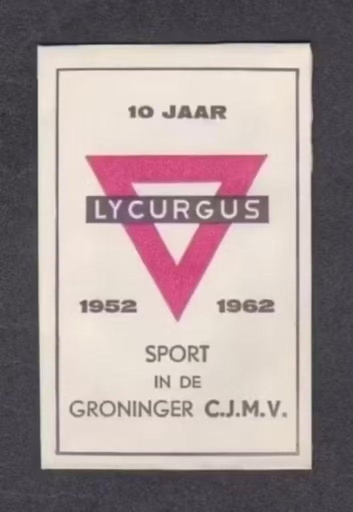 Suikerzakje Lycurgus Groningen Volleybal 1952-1962., Ophalen of Verzenden, Zo goed als nieuw