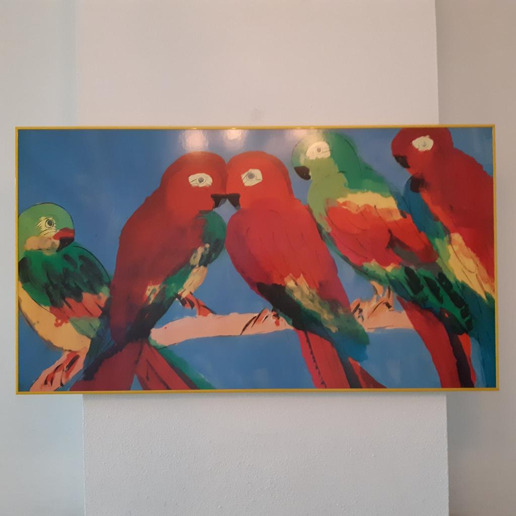 5 parrots Walasse Ting, Ophalen