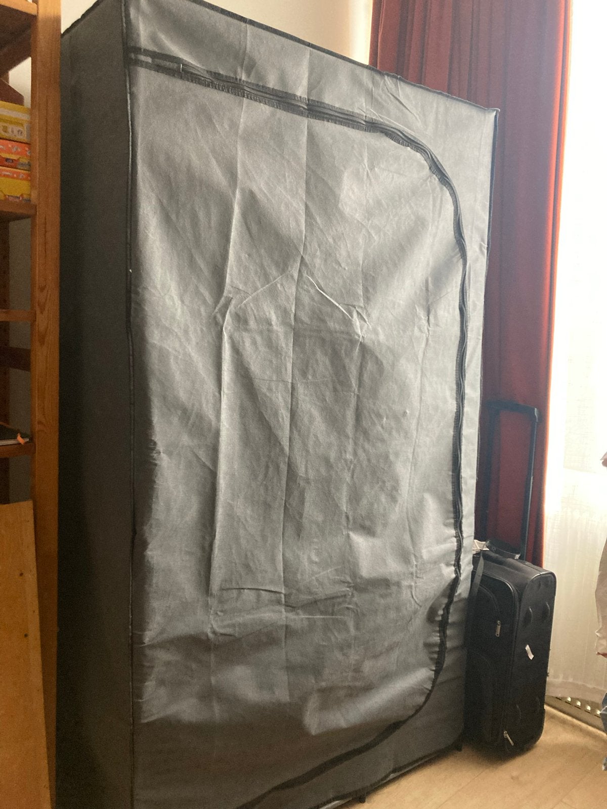 Livarno stoffen kledingkast Lidl - 100x46x174 cm, Huis en Inrichting, Gebruikt, 100 tot 150 cm, Ophalen of Verzenden, 150 tot 200 cm