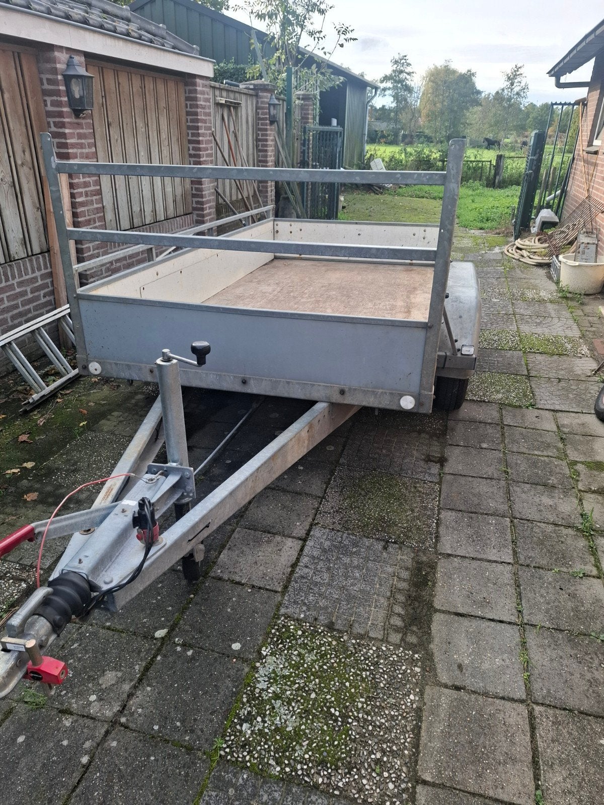 Atec Aanhanger 3x1.5m met net en slot, Ophalen, Gebruikt