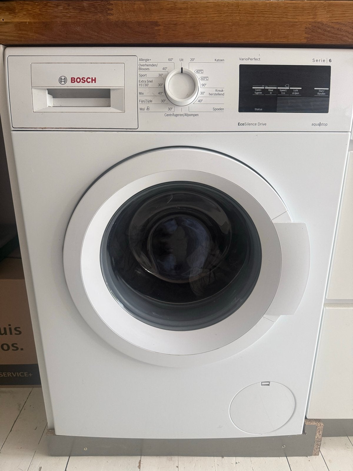 Bosch VarioPerfect Serie 6 Wasmachine - Stil en Efficiënt, Witgoed en Apparatuur, Wasmachines, Ophalen, 6 tot 8 kg, Gebruikt, 85 tot 90 cm