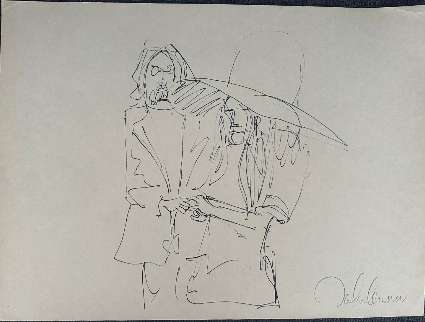 John Lennon litho print, Ophalen of Verzenden