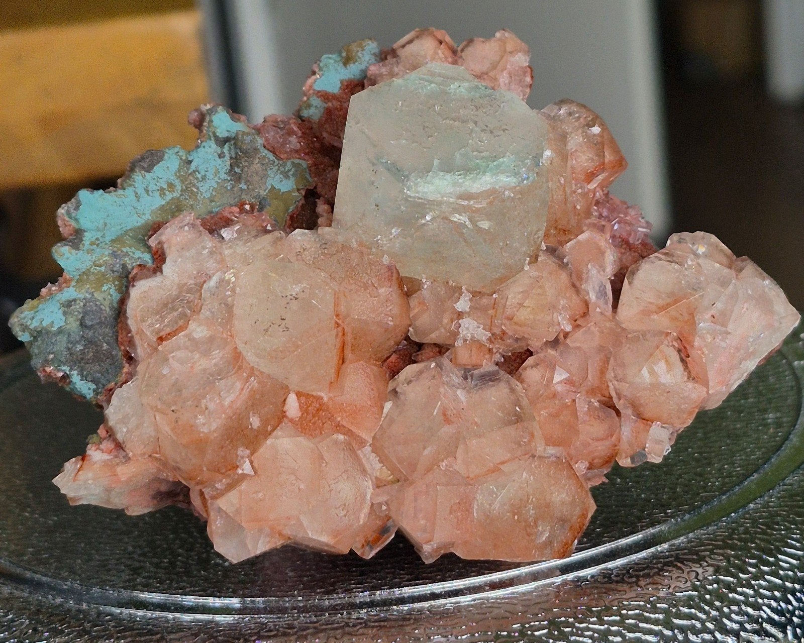 Apofyliet met stilbiet, Verzamelen, Mineralen en Fossielen, Ophalen of Verzenden