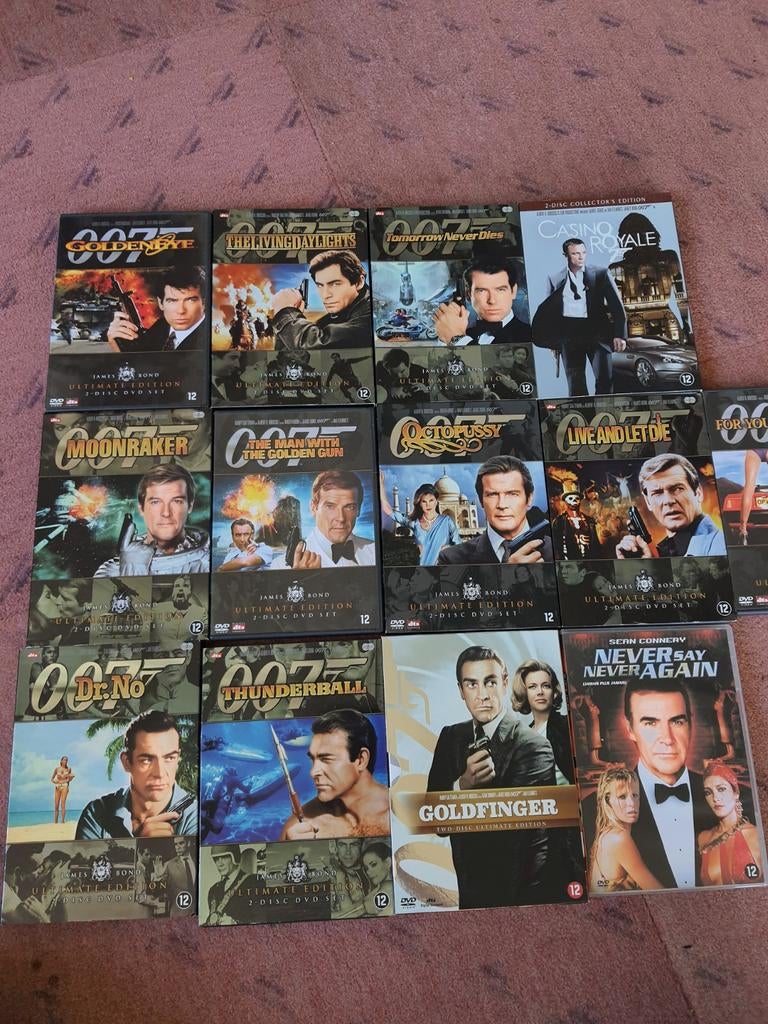 Grote James Bond DVD Collectie - Ultimate Edition, Gebruikt, Boxset, Actiethriller, Ophalen of Verzenden