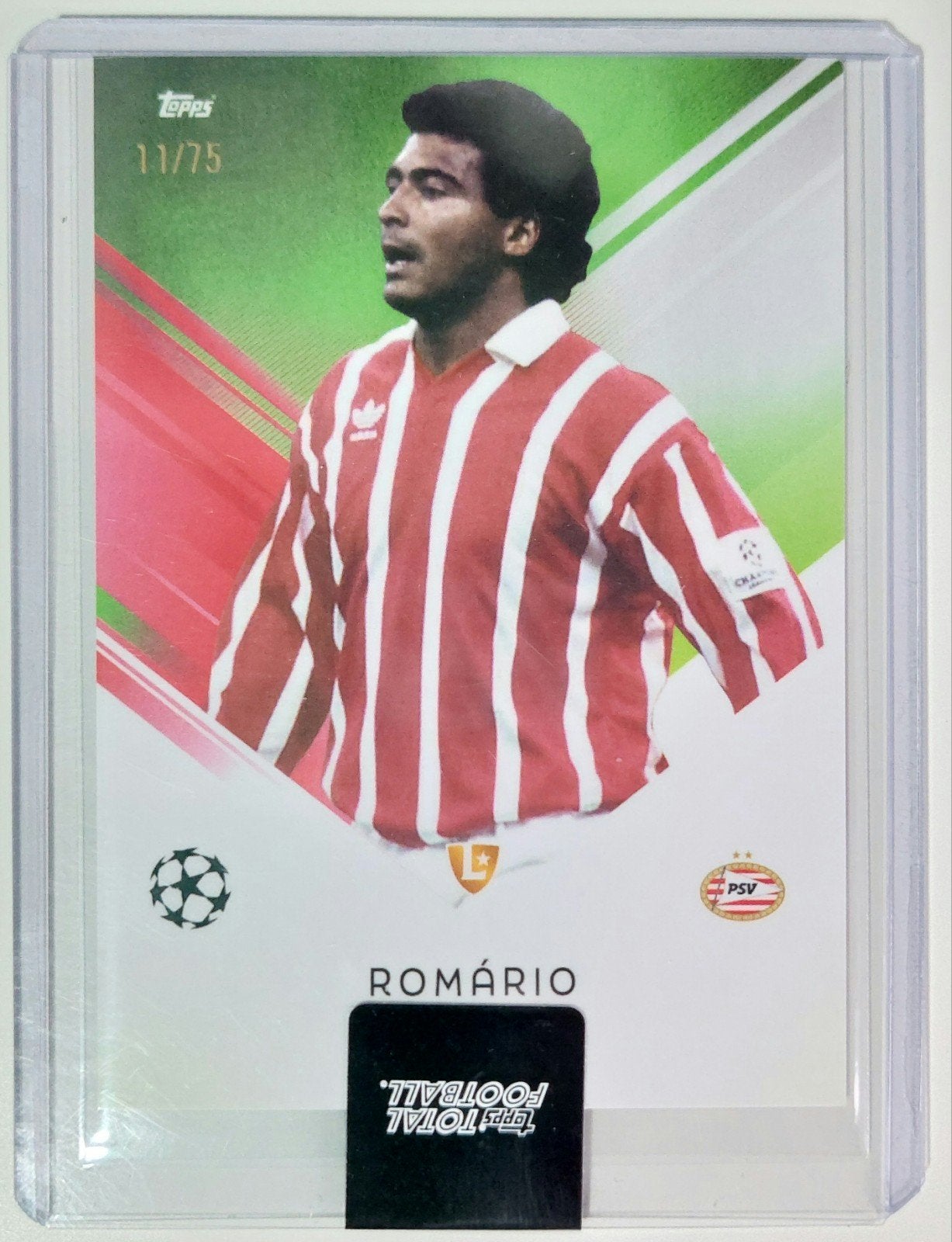Romario Topps Total Football 11/75 PSV, Ophalen of Verzenden, Zo goed als nieuw, PSV, Spelerskaart