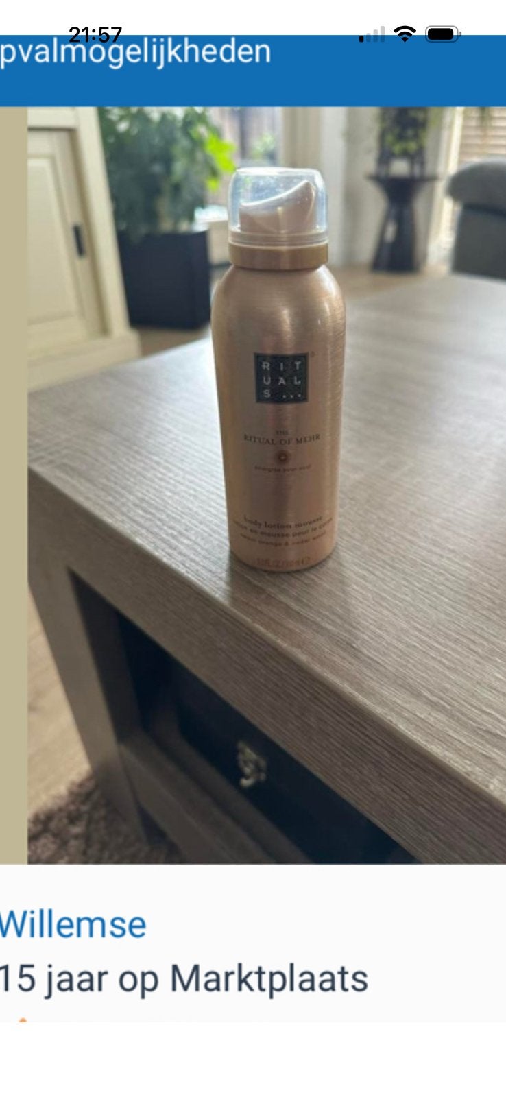 Rituals Mehr Body Lotion Mousse, Ophalen of Verzenden, Nieuw, Bodylotion, Crème of Olie