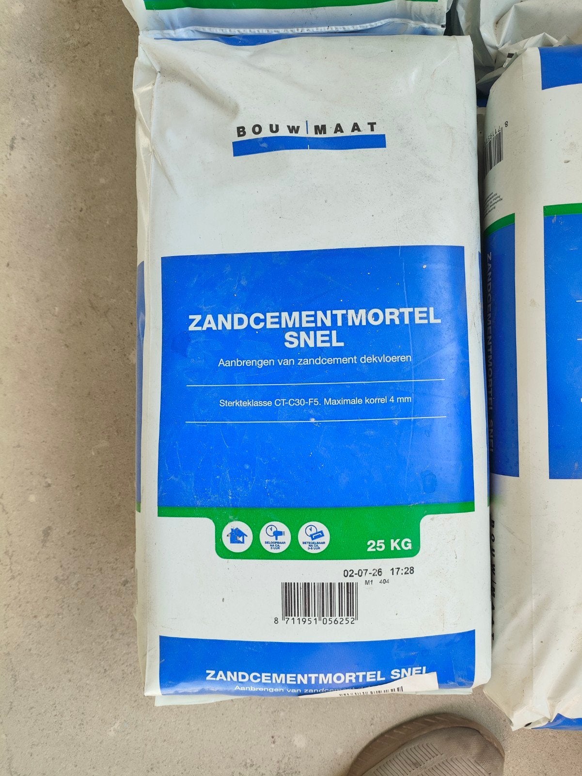 15 zakken ruil tegen kratje HJ - Zandcementmortel Snel 25 KG, Ophalen, Nieuw