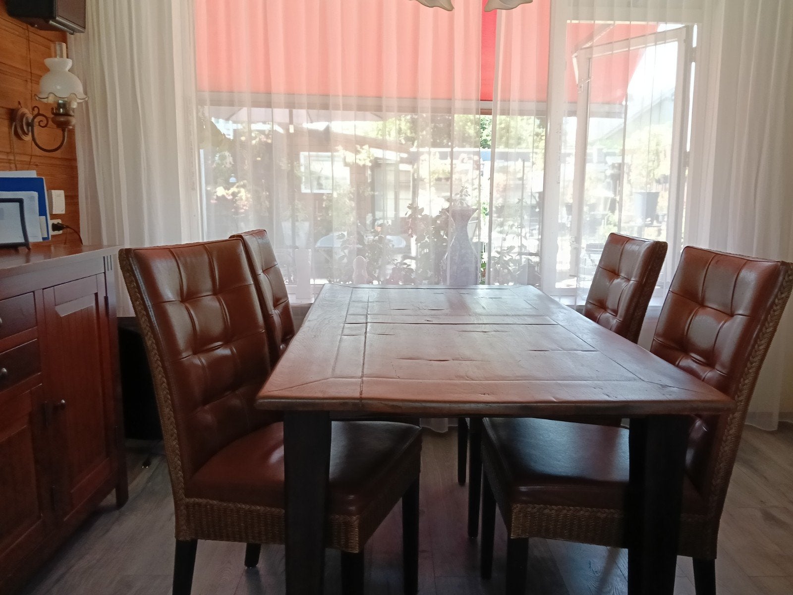 Mooie zeer nette eettafel met stoelen, Huis en Inrichting, Tafels | Eettafels, Gebruikt, 100 tot 150 cm, Ophalen of Verzenden