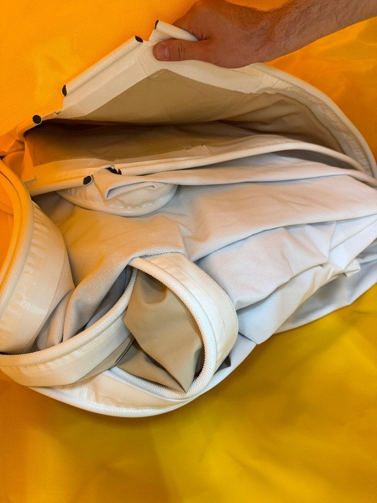 OUTLET DEAL! Stretchtent PRO 3,6 X 3,6 - Sand/Wit, Ophalen, ., Minder dan 4 meter, Nieuw