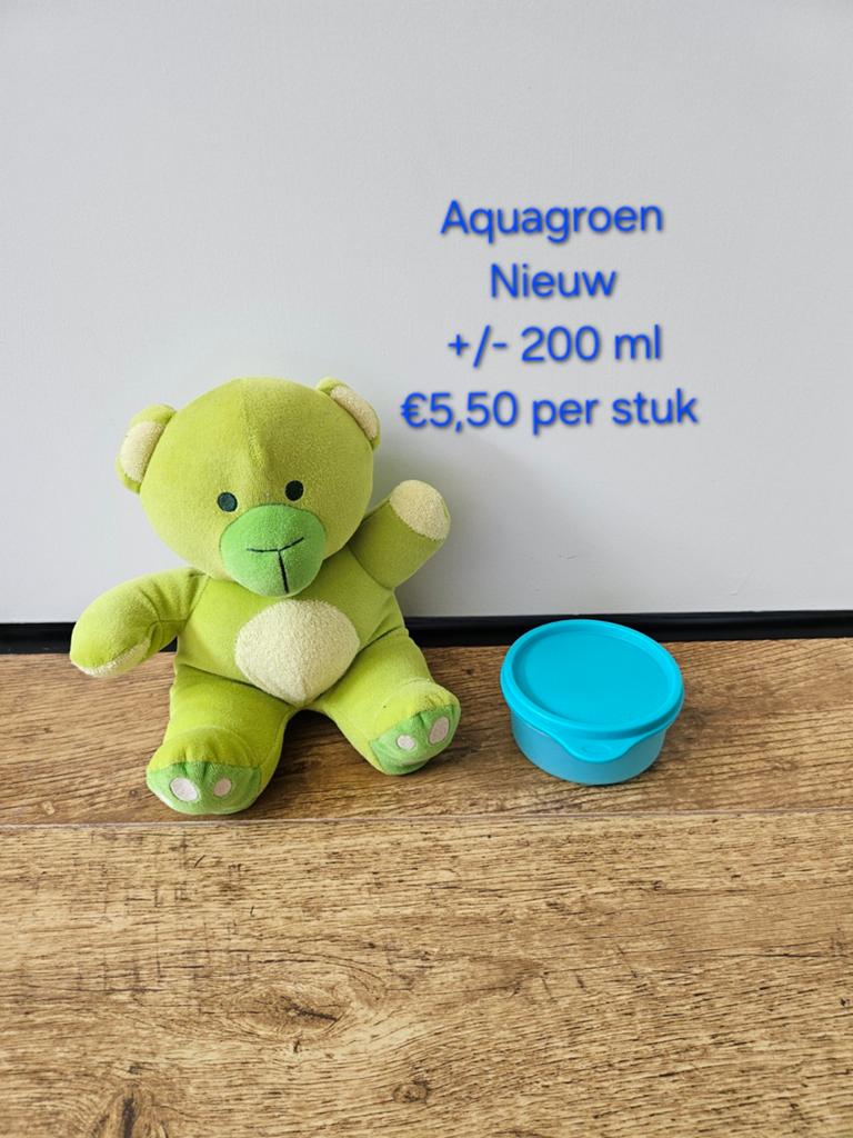 Tupperware nieuwe aquagroene ruimtekommen-  200 ml, Ophalen of Verzenden, Nieuw, Groen, Bak of Kom