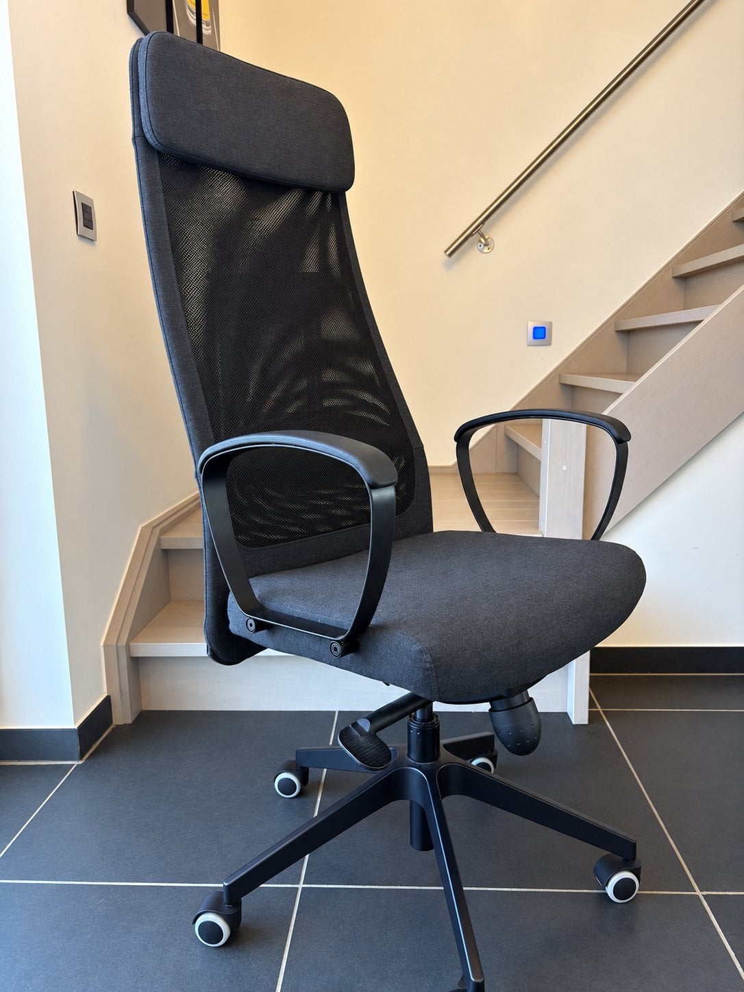 IKEA Markus Bureaustoel - Zo goed als nieuw, Huis en Inrichting, Bureaustoelen, Ophalen, Zwart, Zo goed als nieuw, Bureaustoel