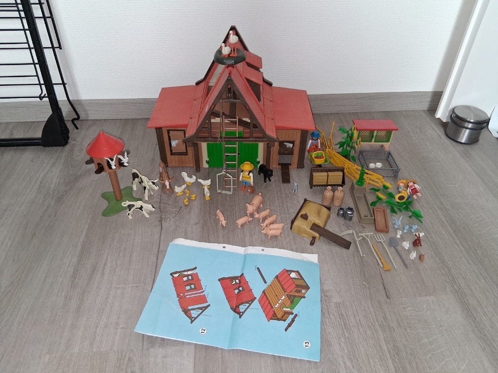 Vintage Playmobil Boerderij, Ophalen, Gebruikt, Complete set, Overige typen