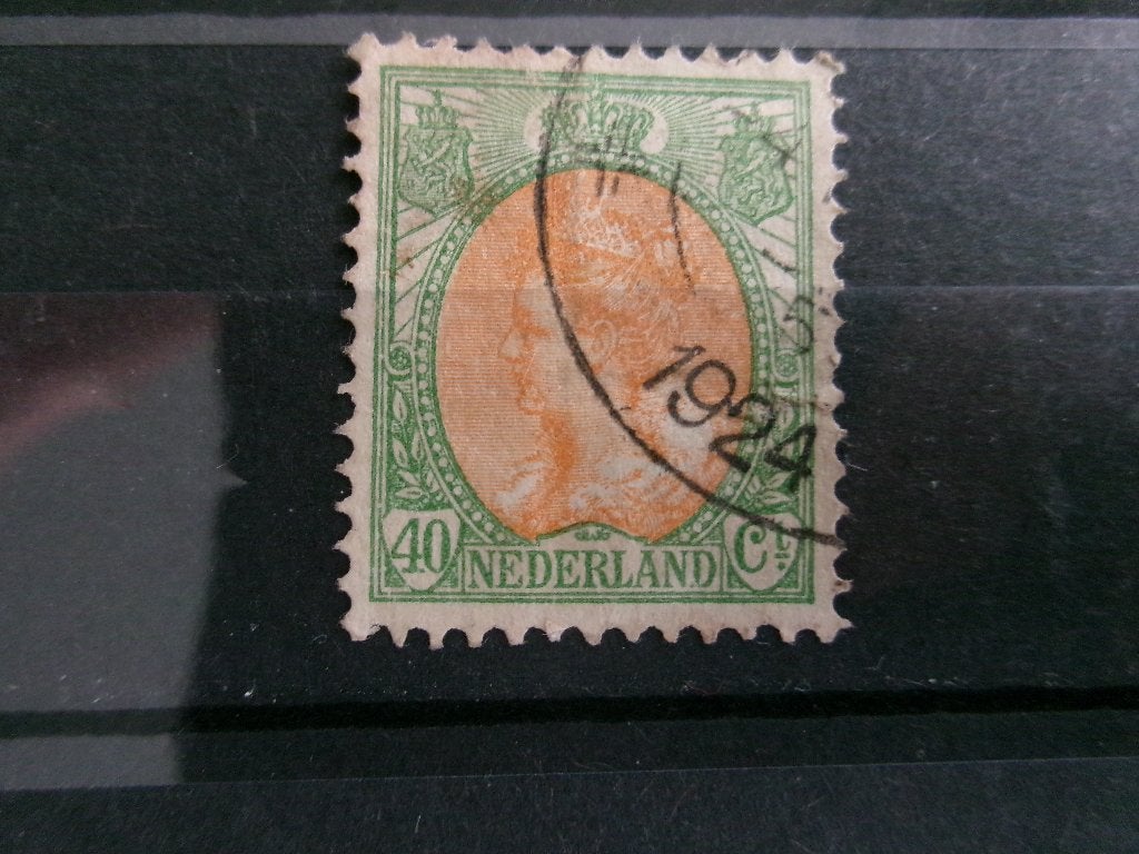 1920 - koningin wilhelmina 40 ct (173a), Postzegels en Munten, Ophalen of Verzenden, Gestempeld