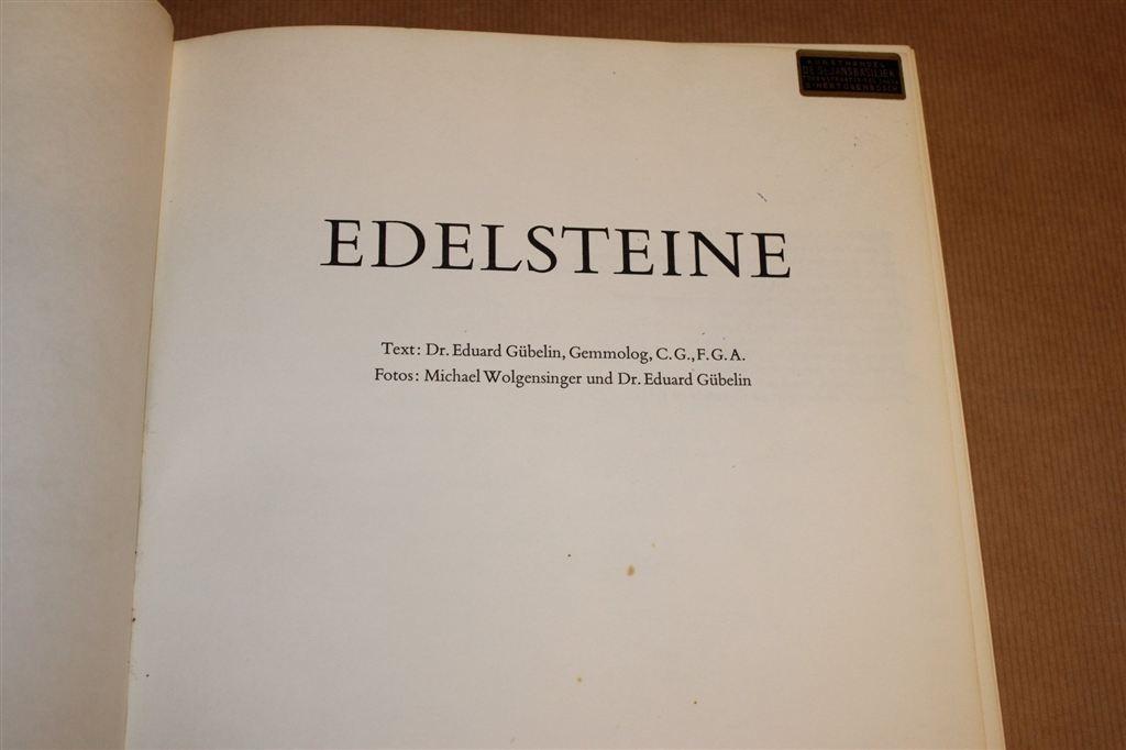 Vintage — Edelsteine [1969] van E.J. Gübelin [Duitstalig], Ophalen of Verzenden, Fossiel