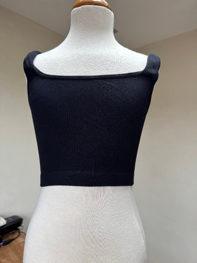 ZARA top ribbeltjes nieuwstaat zwart maat XS D0, Ophalen of Verzenden, Zo goed als nieuw, Zonder mouw, Maat 34 (XS) of kleiner