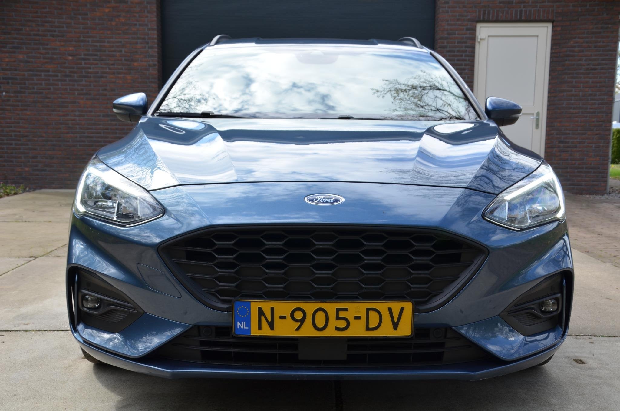 Ford Focus Wagon 1.0 EcoBoost Hybrid ST Line X Business Navi, Gebruikt, Euro 6, Blauw, Origineel Nederlands