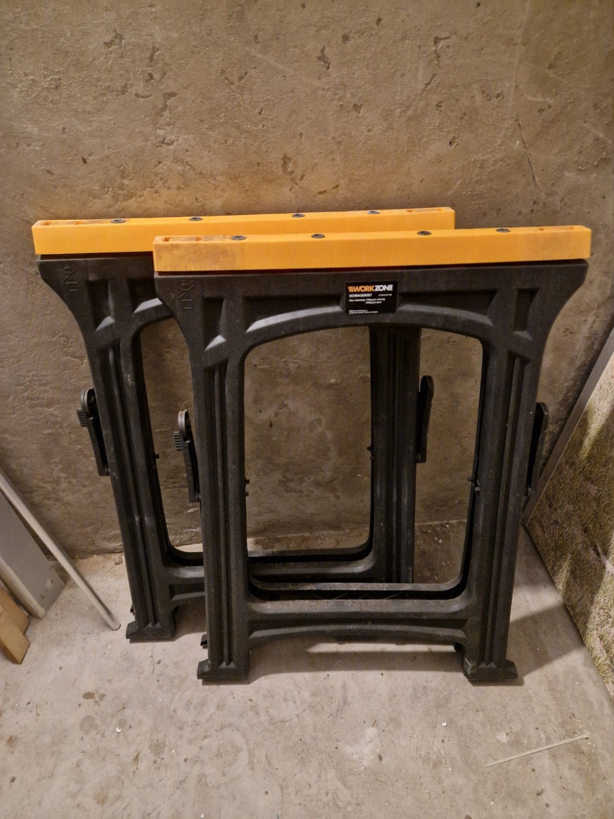 schragenset kunststof tm 340kg belast, Ophalen of Verzenden, Zo goed als nieuw, Overige typen, Minder dan 2 meter