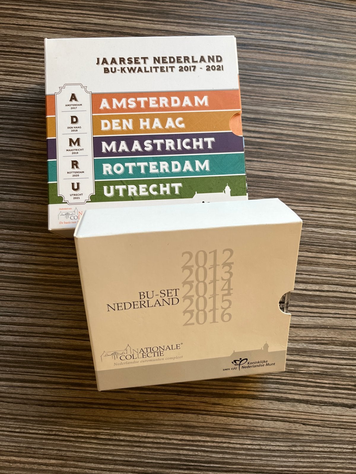 Jaarsets Nederland BU-kwaliteit 2012-2016 en 2017-2021, Postzegels en Munten, Ophalen, Koningin Beatrix, Euro's, Setje