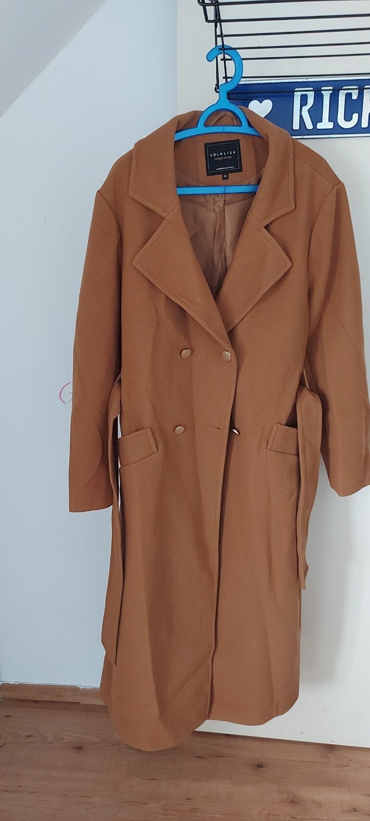 Stijlvolle wollen winterjas in camelkleur maat 50, Kleding | Dames, Ophalen of Verzenden, Maat 46/48 (XL) of groter, Bruin