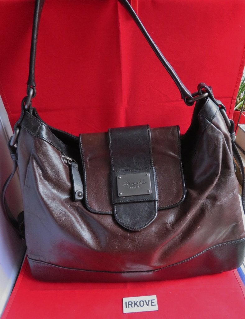 KENNETH COLE * STOERE UNIVERSELE TAS * Nieuwstaat *, Verzenden, Zo goed als nieuw, Bruin, Overige merken