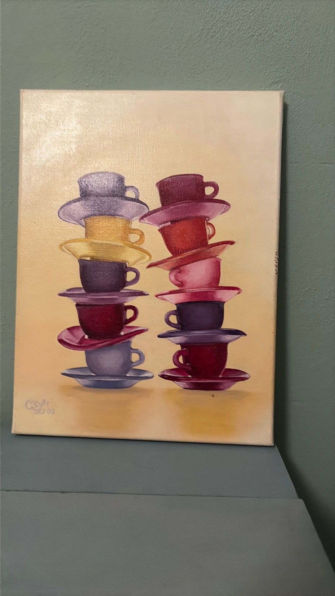 Klein schilderij, Ophalen