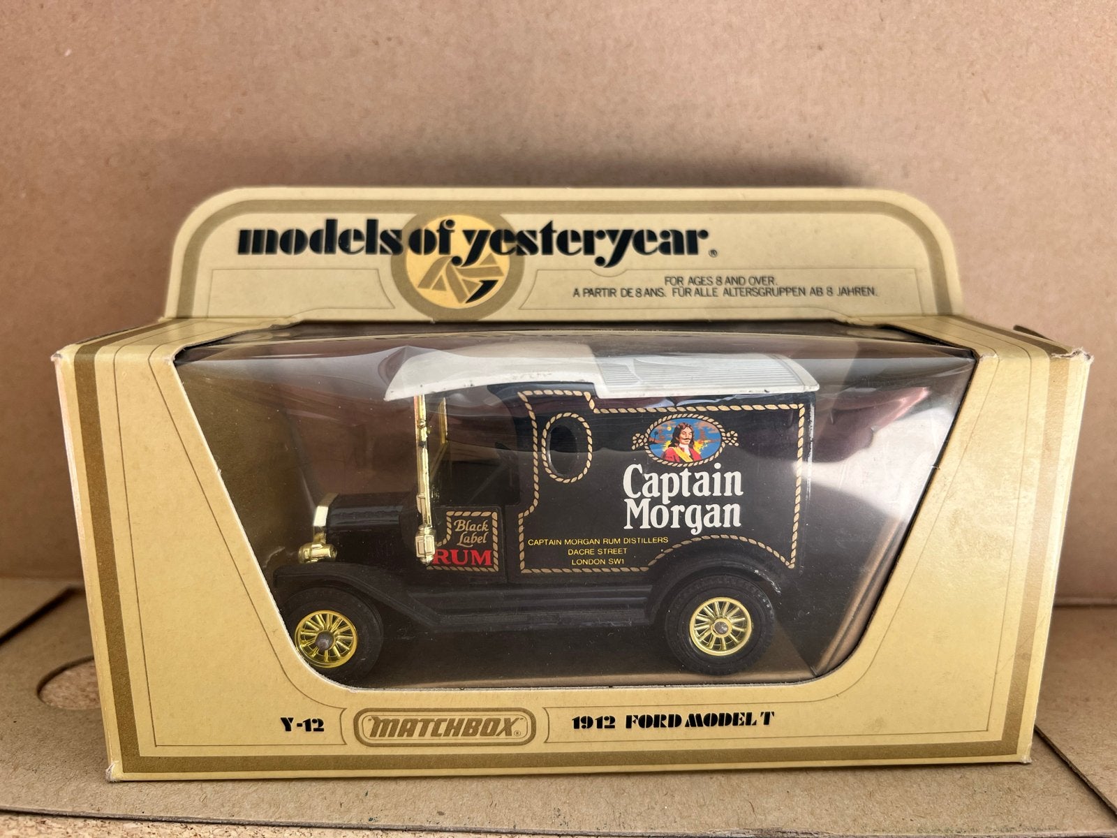 Matchbox Models of Yesteryear Y-12 1912 Ford Model T Captain, Ophalen of Verzenden, Gebruikt, Auto, Matchbox
