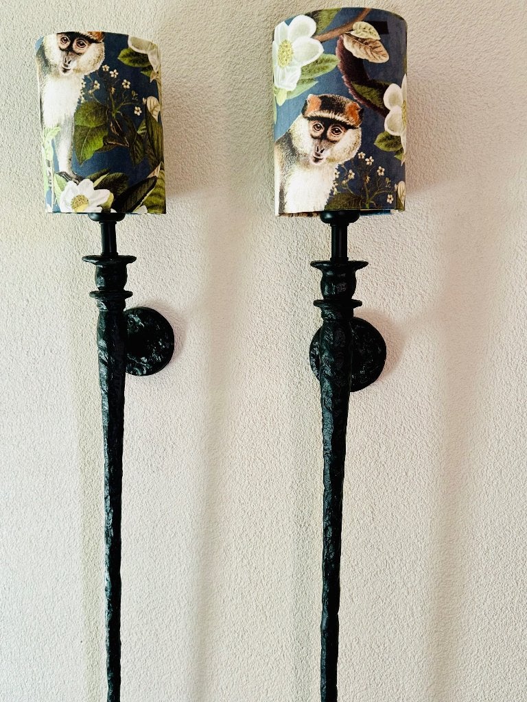 Pieter Adam Melting Paris statige torch wandlampen 2 stuks, Ophalen of Verzenden