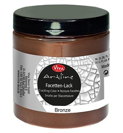 Viva Decor Artline Facetten-Lack Crackling brons pot 250 ml, ., Overige typen, Nieuw, Ophalen of Verzenden
