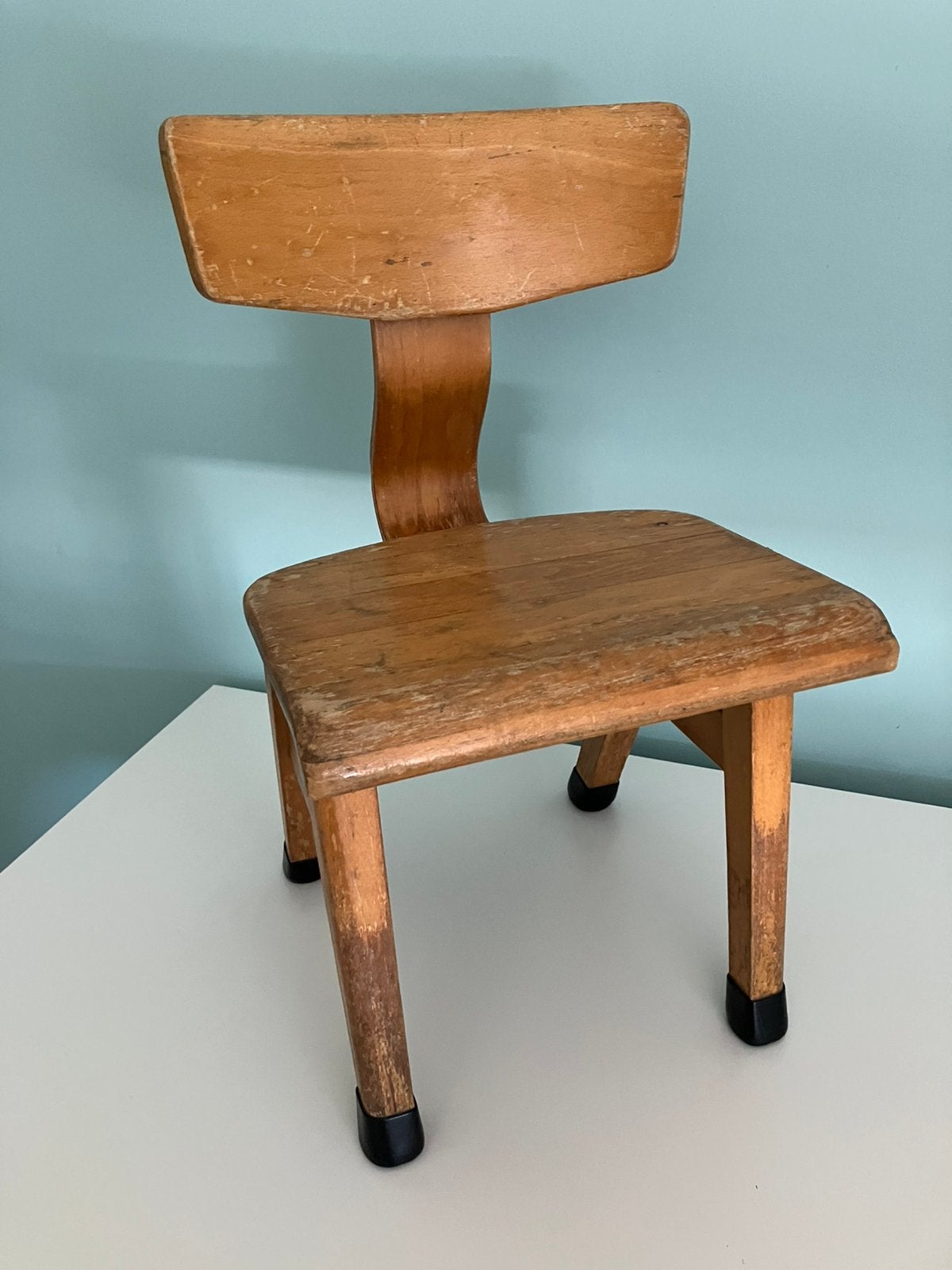 Vintage Houten school stoeltje  jaren 70, Ophalen of Verzenden, Gebruikt, Zitmeubel