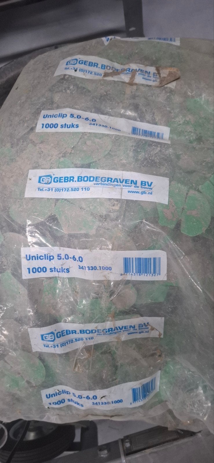Isolatie doppen voor spouw - Uniclip 5.0-6.0 (1000 stuk, Ophalen, Nieuw, Overige materialen, Muurisolatie