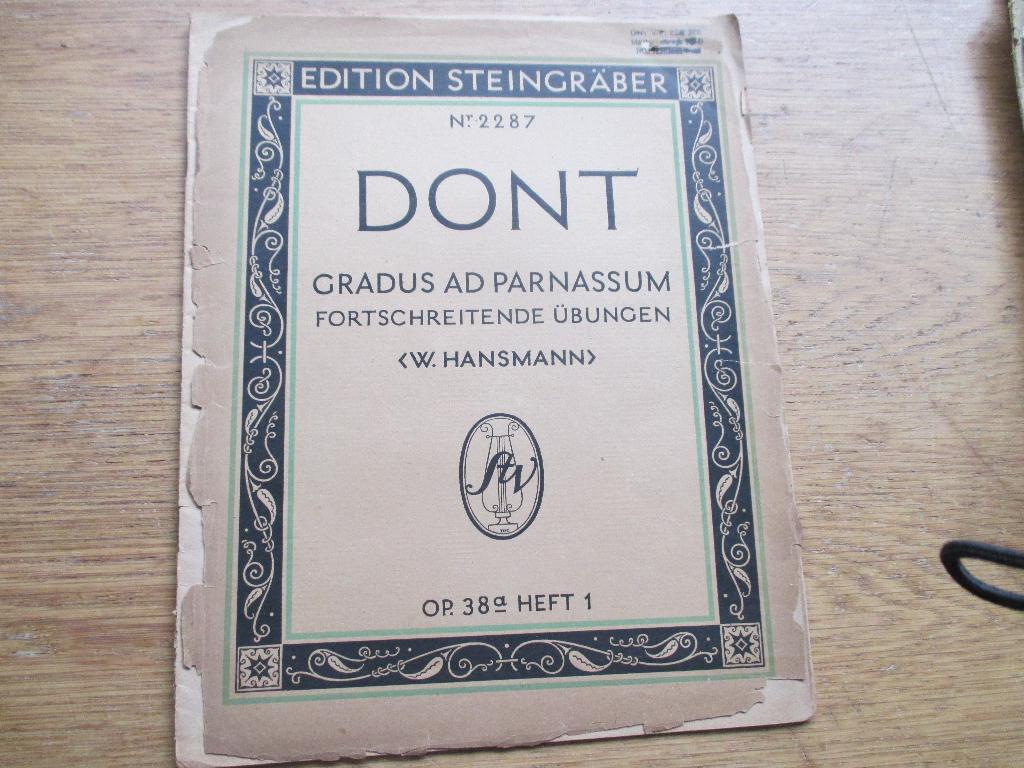 DONT  - 20 OEFENINGEN VOOR 2 VIOLEN, Gebruikt, Klassiek, Les of Cursus, Ophalen of Verzenden