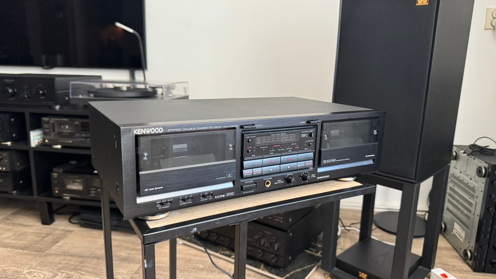 Kenwood KX-W6020, Audio, Tv en Foto, Ophalen of Verzenden, Dubbel, Kenwood, Tiptoetsen