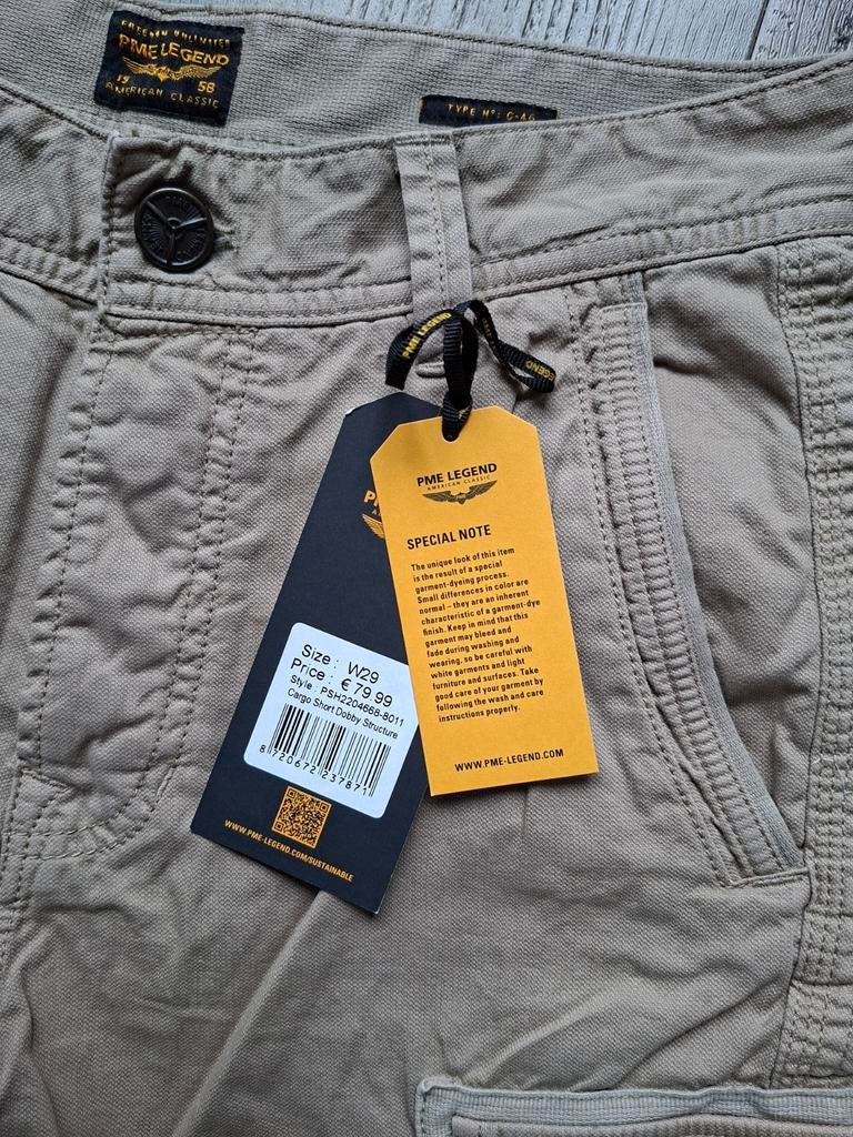 PME LEGEND cargo-short W29, Kleding | Heren, Spijkerbroeken en Jeans, Overige kleuren, Nieuw, W32 (confectie 46) of kleiner, Ophalen of Verzenden