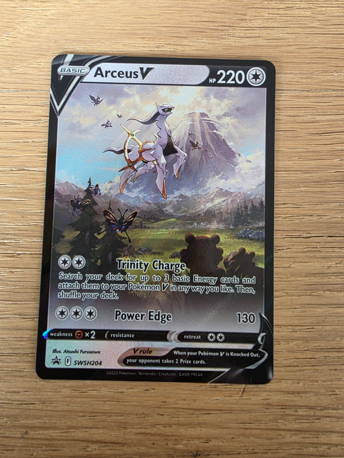 Arceus V Promo Pokémon Kaart - Goede Conditie, Verzenden, Zo goed als nieuw, Losse kaart