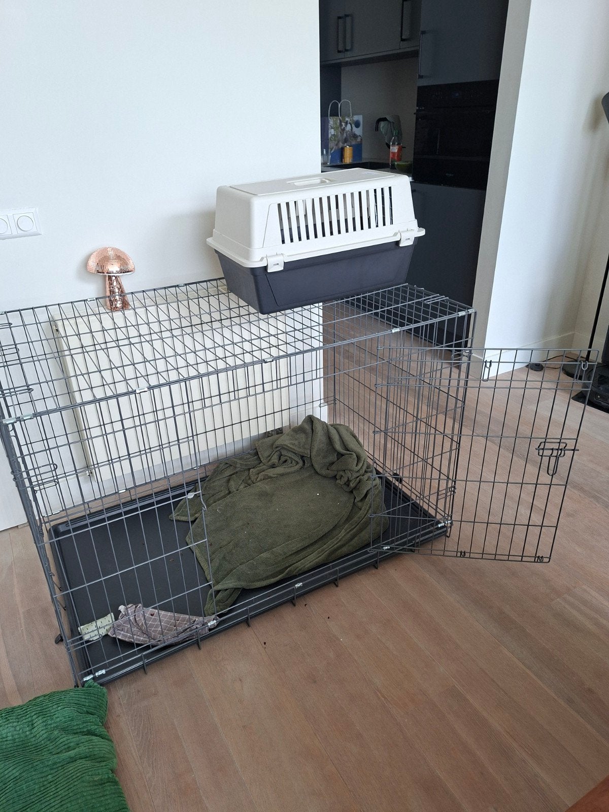 Hondenbench - 121x74x82, Dieren en Toebehoren, Hondenbenches, Ophalen, Zo goed als nieuw