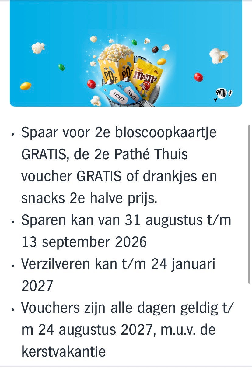 AH Bioscoop  2de Ticket-Actie, Albert Heijn, Ophalen