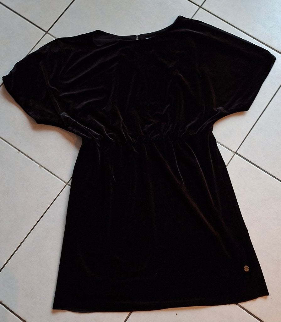 zwarte fluwelen jurk, merk Didi, maat XXL, Zwart, Maat 46/48 (XL) of groter, Didi, Ophalen of Verzenden
