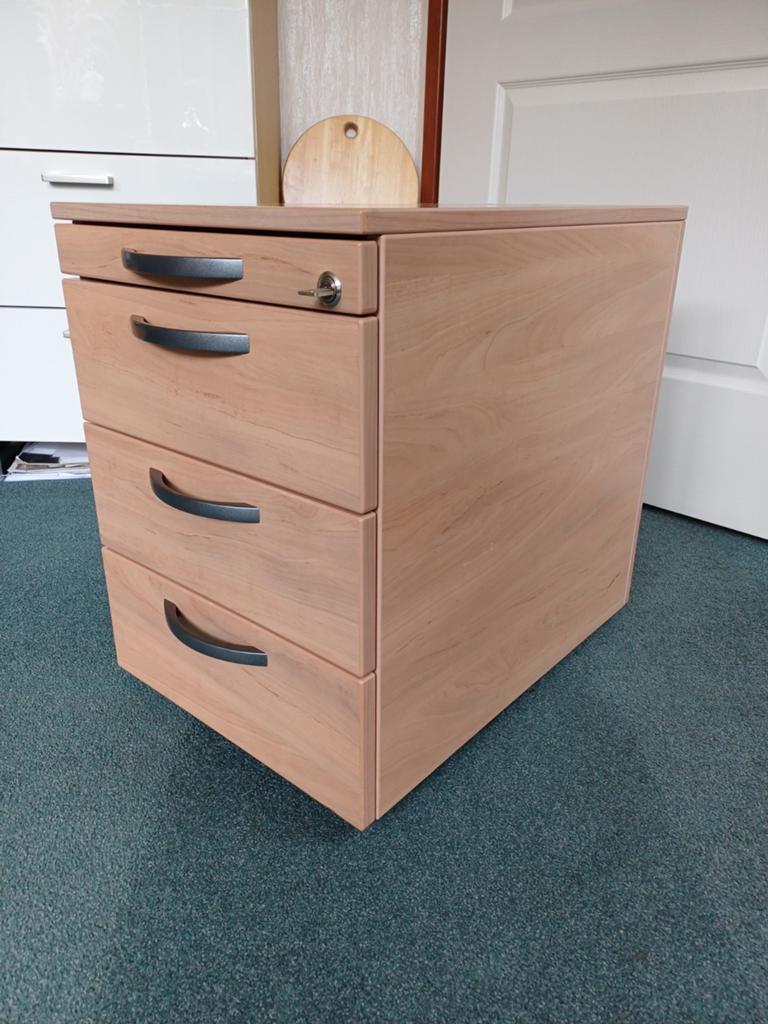 Ladeblok op wieltjes met houtlook - 57x41x55 cm, Huis en Inrichting, Kasten | Ladekasten, Ophalen, Gebruikt, 50 tot 100 cm, 3 of 4 laden