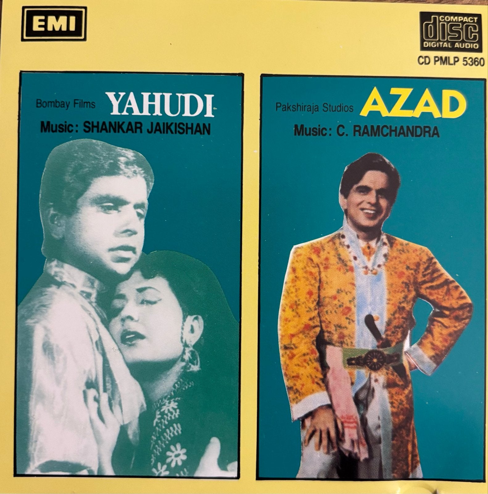 EMI CD: Yahudi (1958) & Azad (1955) - Bollywood Soundtracks, Verzenden, Gebruikt, Album, Import