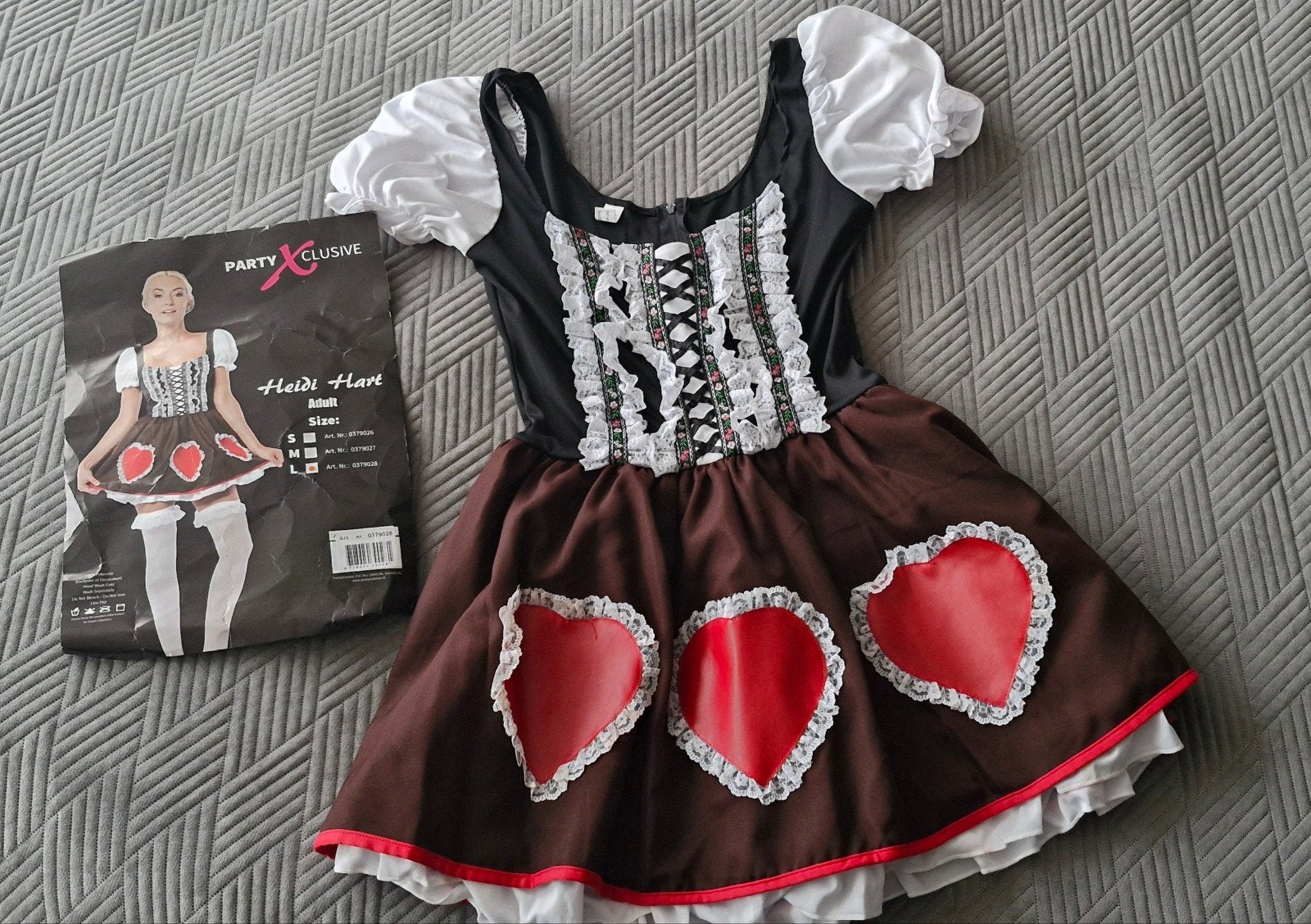 Leuke Tiroler Dirndl Jurk - Maat L, Carnaval, Party Xclusive, Maat 42/44 (L), Ophalen of Verzenden