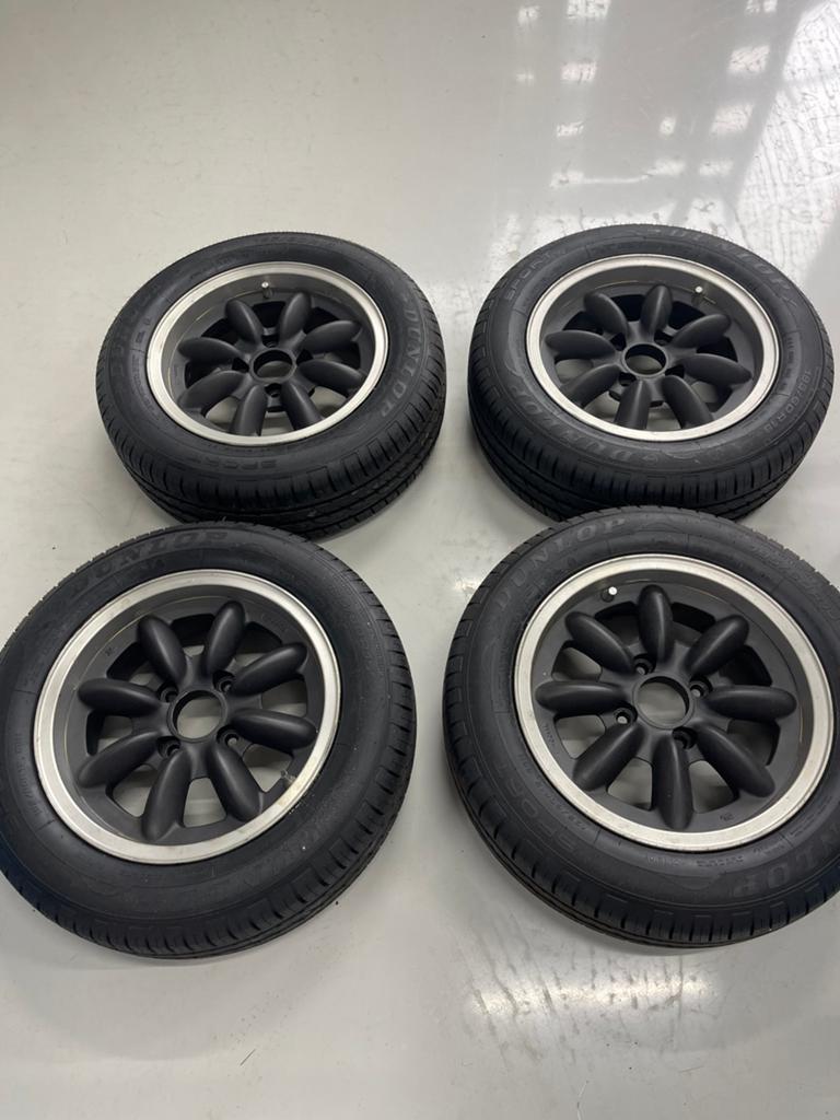 panasport velgen  mg saab truimph datsun, Auto-onderdelen, Banden en Velgen, Ophalen, 15 inch, 195 mm, Zomerbanden
