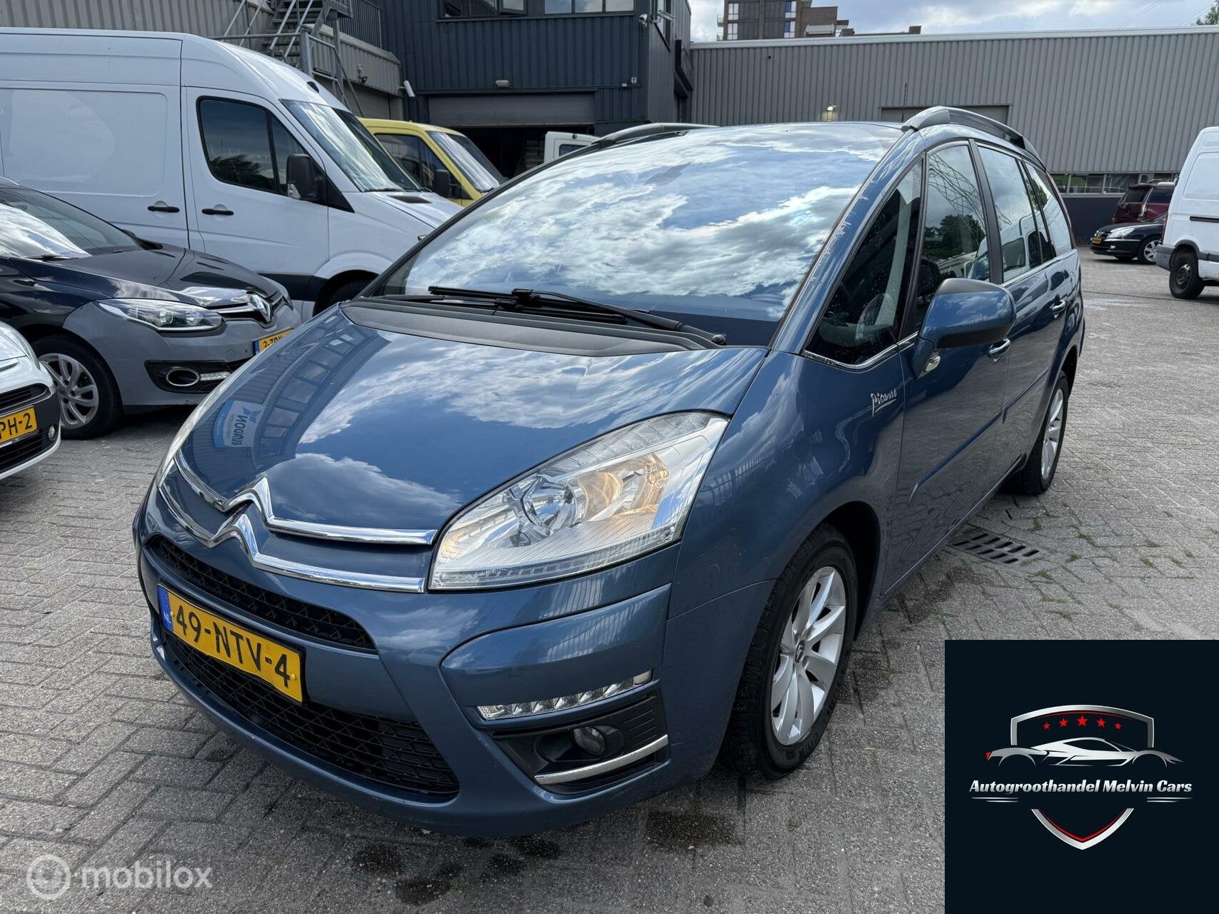 Citroen C4 Grand Picasso 2.0 HDI Business 7p Export Prijs, Auto's, Euro 5, Gebruikt, Zwart, Blauw