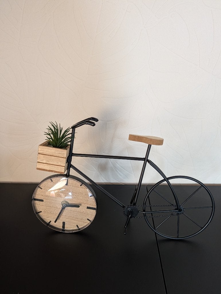 Tafelklok met fiets, Ophalen, Analoog, Zo goed als nieuw, Tafelklok
