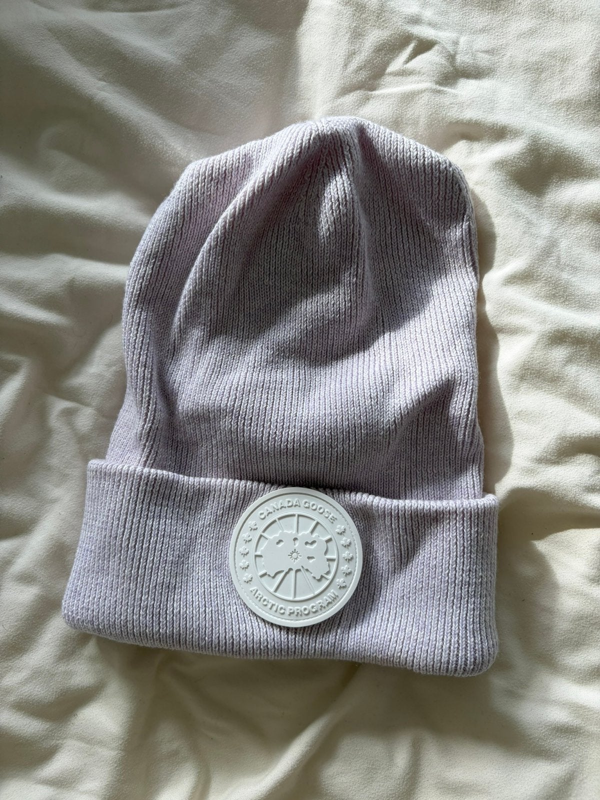 Canada Goose Arctic Disc Rib Toque muts – Lilac Tint – nieuw, Ophalen of Verzenden, Nieuw, One size fits all