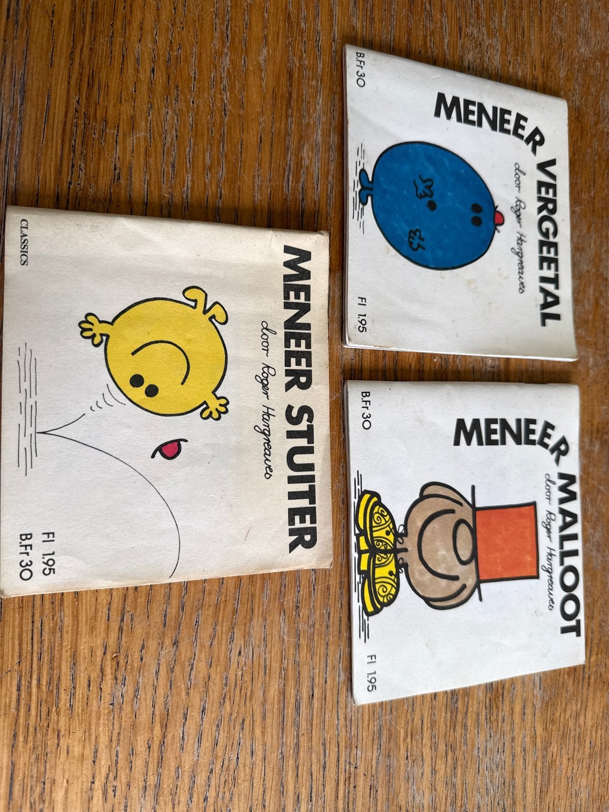 De Meneer Boekjes: Meneer Malloot, Vergeetal, Stuiter (3 stu, Ophalen of Verzenden, Gelezen, Fictie algemeen