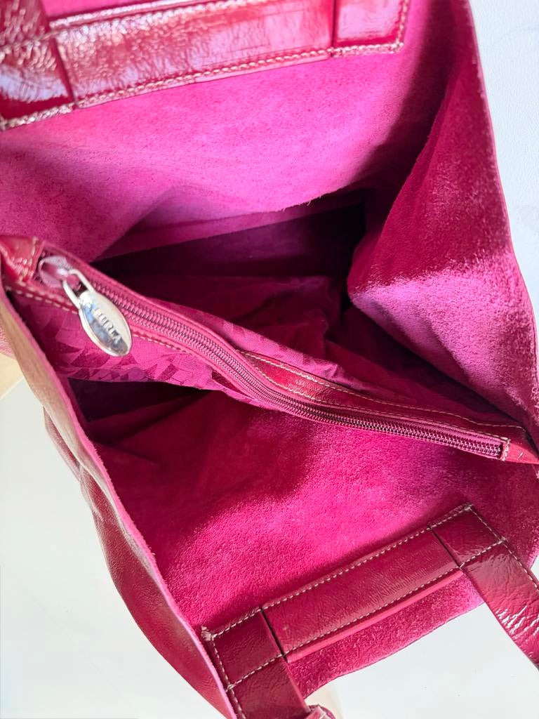 Furla cyclaam roze lakleren handtas, Sieraden, Tassen en Uiterlijk, Tassen | Damestassen, Ophalen of Verzenden, Gebruikt, Roze