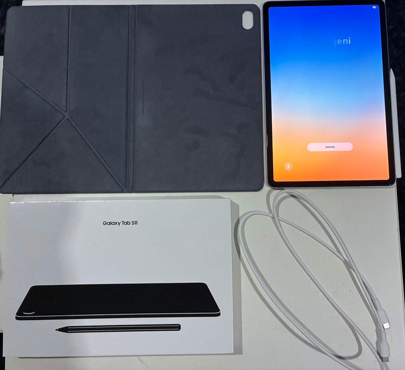 Samsung Galaxy Tab S11 128GB met hoes en S Pen, Ophalen, 11 inch, Zo goed als nieuw, Samsung