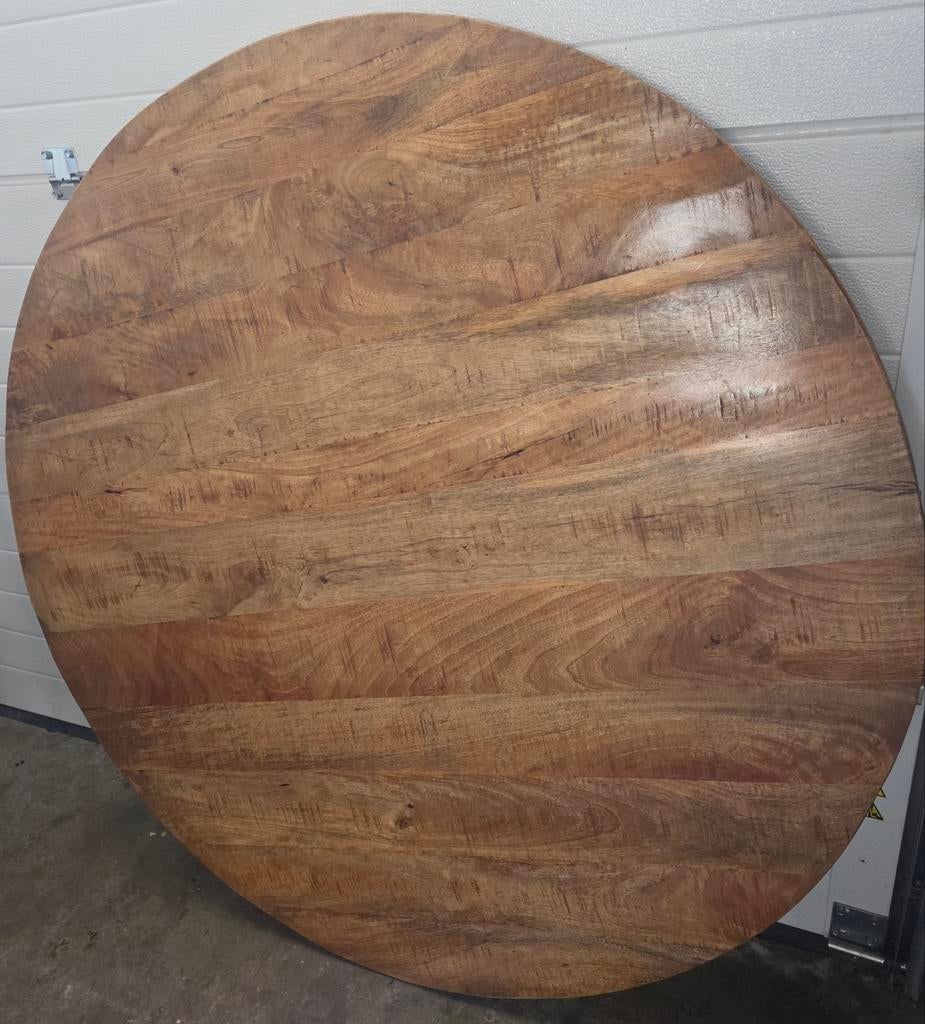 Mango houten tafelblad, Ophalen, Rond, 50 tot 100 cm