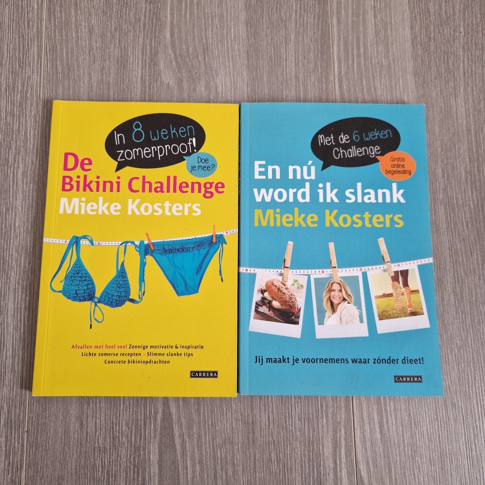 Mieke Kosters: Bikini challenge & Nu word ik slank (2 boeken, Boeken, Ophalen of Verzenden, Zo goed als nieuw, Dieet en Voeding