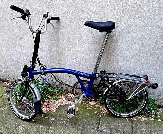 Brompton vouwfiets, Ophalen, Gebruikt, Brompton, Velgrem